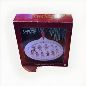 CARLTON CARDS CHRISTMAS ORNAMENT HEIRLOOM COLLECTION FRIENDS AROUND THE WORLD